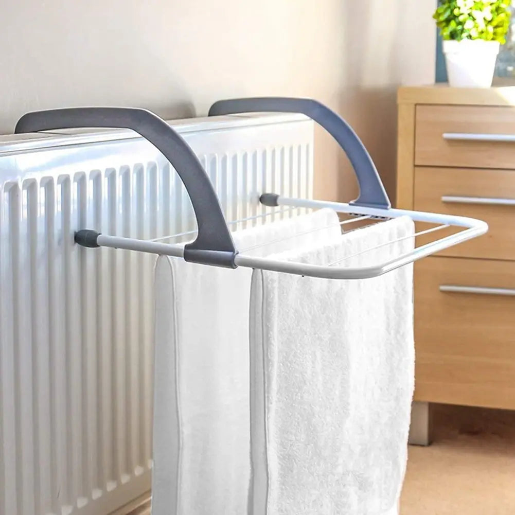 Heated Radiator Airer Rack – Foldable Clothes Dryer for Small Spaces